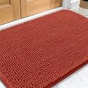 OLANLY Dog Door Mat for Muddy Paws 34x21, Super Absorbent Chenille Mud Mat