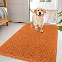 OLANLY Dog Door Mat for Muddy Paws 44x32, Super Absorbent Chenille Mud Mat