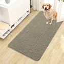 OLANLY Dog Door Mat for Muddy Paws 44x24, Super Absorbent Chenille Mud Mat