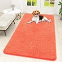 OLANLY Dog Door Mat for Muddy Paws 59x32, Super Absorbent Chenille Mud Mat
