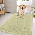 OLANLY Dog Door Mat for Muddy Paws 44x32, Super Absorbent Chenille Mud Mat