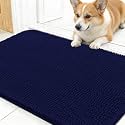OLANLY Dog Door Mat for Muddy Paws 24x16, Super Absorbent Chenille Mud Mat