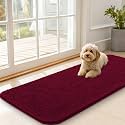 OLANLY Dog Door Mat for Muddy Paws 47x20, Super Absorbent Chenille Mud Mat