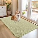 OLANLY Dog Door Mat for Muddy Paws 45x27, Super Absorbent Chenille Mud Mat