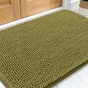 OLANLY Dog Door Mat for Muddy Paws 30x20, Super Absorbent Chenille Mud Mat