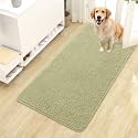 OLANLY Dog Door Mat for Muddy Paws 44x24, Super Absorbent Chenille Mud Mat