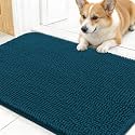 OLANLY Dog Door Mat for Muddy Paws 30x17, Super Absorbent Chenille Mud Mat