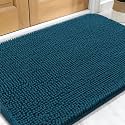 OLANLY Dog Door Mat for Muddy Paws 30x20, Super Absorbent Chenille Mud Mat