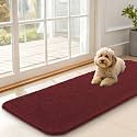 OLANLY Dog Door Mat for Muddy Paws 47x17, Super Absorbent Chenille Mud Mat
