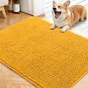 OLANLY Dog Door Mat for Muddy Paws 40x32, Super Absorbent Chenille Mud Mat