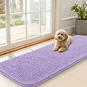 OLANLY Dog Door Mat for Muddy Paws 59x20, Super Absorbent Chenille Mud Mat