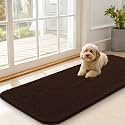 OLANLY Dog Door Mat for Muddy Paws 47x20, Super Absorbent Chenille Mud Mat