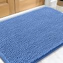 OLANLY Dog Door Mat for Muddy Paws 34x21, Super Absorbent Chenille Mud Mat