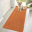 OLANLY Dog Door Mat for Muddy Paws 70x35, Super Absorbent Chenille Mud Mat