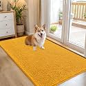 OLANLY Dog Door Mat for Muddy Paws 54x32, Super Absorbent Chenille Mud Mat