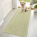 OLANLY Dog Door Mat for Muddy Paws 70x35, Super Absorbent Chenille Mud Mat