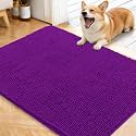 OLANLY Dog Door Mat for Muddy Paws 40x32, Super Absorbent Chenille Mud Mat