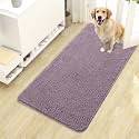 OLANLY Dog Door Mat for Muddy Paws 44x24, Super Absorbent Chenille Mud Mat