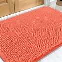 OLANLY Dog Door Mat for Muddy Paws 34x21, Super Absorbent Chenille Mud Mat