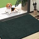 OLANLY Dog Door Mat for Muddy Paws 47x32, Super Absorbent Chenille Mud Mat