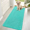 OLANLY Dog Door Mat for Muddy Paws 70x35, Super Absorbent Chenille Mud Mat