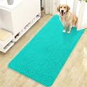 OLANLY Dog Door Mat for Muddy Paws 47x24, Super Absorbent Chenille Mud Mat