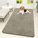OLANLY Dog Door Mat for Muddy Paws 59x32, Super Absorbent Chenille Mud Mat
