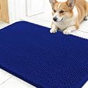 OLANLY Dog Door Mat for Muddy Paws 30x17, Super Absorbent Chenille Mud Mat