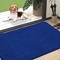 OLANLY Dog Door Mat for Muddy Paws 47x32, Super Absorbent Chenille Mud Mat