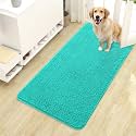 OLANLY Dog Door Mat for Muddy Paws 44x24, Super Absorbent Chenille Mud Mat