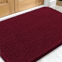 OLANLY Dog Door Mat for Muddy Paws 32x20, Super Absorbent Chenille Mud Mat