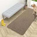 OLANLY Dog Door Mat for Muddy Paws 54x24, Super Absorbent Chenille Mud Mat
