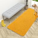 OLANLY Dog Door Mat for Muddy Paws 54x24, Super Absorbent Chenille Mud Mat