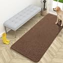 OLANLY Dog Door Mat for Muddy Paws 59x24, Super Absorbent Chenille Mud Mat