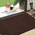 OLANLY Dog Door Mat for Muddy Paws 47x32, Super Absorbent Chenille Mud Mat
