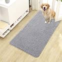 OLANLY Dog Door Mat for Muddy Paws 40x24, Super Absorbent Chenille Mud Mat