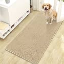 OLANLY Dog Door Mat for Muddy Paws 47x24, Super Absorbent Chenille Mud Mat