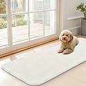 OLANLY Dog Door Mat for Muddy Paws 47x17, Super Absorbent Chenille Mud Mat