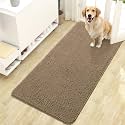OLANLY Dog Door Mat for Muddy Paws 47x24, Super Absorbent Chenille Mud Mat