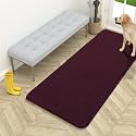 OLANLY Dog Door Mat for Muddy Paws 54x24, Super Absorbent Chenille Mud Mat