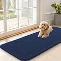 OLANLY Dog Door Mat for Muddy Paws 47x20, Super Absorbent Chenille Mud Mat