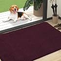 OLANLY Dog Door Mat for Muddy Paws 47x32, Super Absorbent Chenille Mud Mat