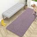 OLANLY Dog Door Mat for Muddy Paws 59x24, Super Absorbent Chenille Mud Mat