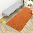 OLANLY Dog Door Mat for Muddy Paws 54x24, Super Absorbent Chenille Mud Mat