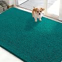 OLANLY Dog Door Mat for Muddy Paws 48x30, Super Absorbent Chenille Mud Mat