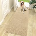 OLANLY Dog Door Mat for Muddy Paws 70x24, Super Absorbent Chenille Mud Mat