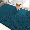 OLANLY Dog Door Mat for Muddy Paws 48x30, Super Absorbent Chenille Mud Mat