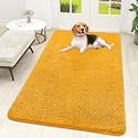 OLANLY Dog Door Mat for Muddy Paws 59x32, Super Absorbent Chenille Mud Mat