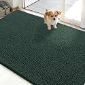OLANLY Dog Door Mat for Muddy Paws 50x30, Super Absorbent Chenille Mud Mat