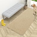 OLANLY Dog Door Mat for Muddy Paws 54x24, Super Absorbent Chenille Mud Mat